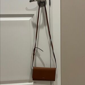 Brown Ralph Lauren Leather Crossbody Bag